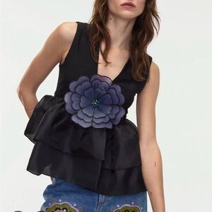 Cynthia Rowley Organza Top